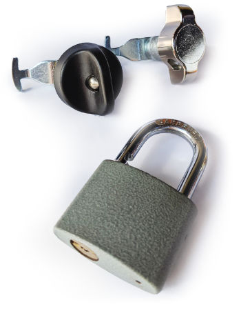 Swivel fasteners for padlocks