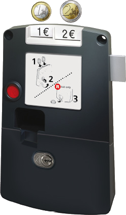 SAFE-O-MAT twin coin payment lock