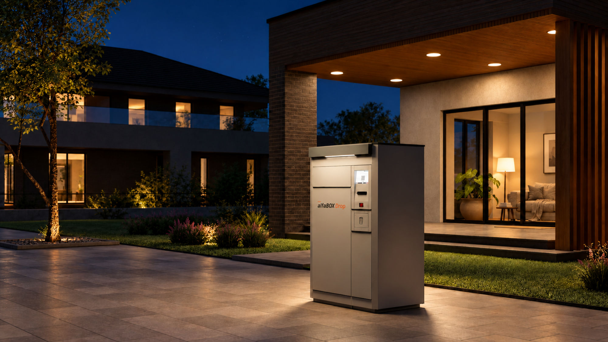 alfaBOX Drop enables self-service parcel drop-off and returns 24 hours a day, 7 days a week. alfaBOX Drop enables self-service parcel drop-off and returns 24 hours a day, 7 days a week.