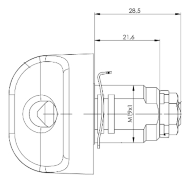 ALFA3 - Drawing of the BURG safety swivel lock