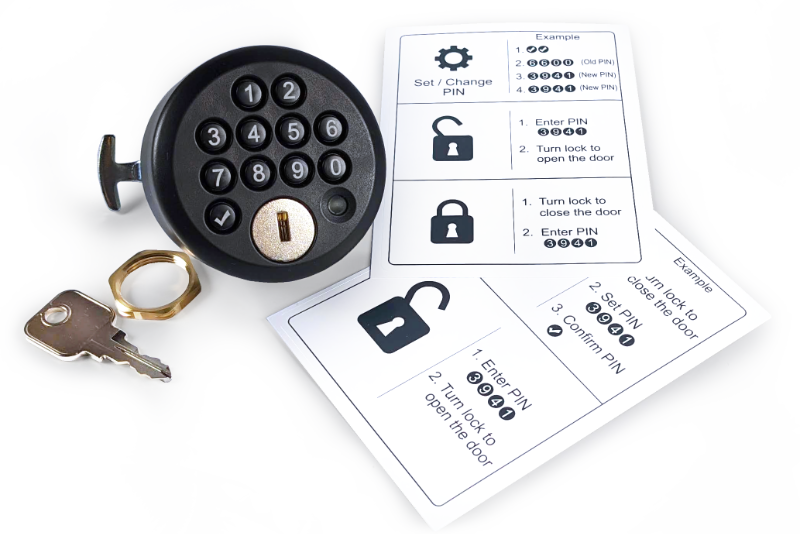 ALFA 3 – WF LOCKS 1904 KWFE electronic code lock for metal furniture