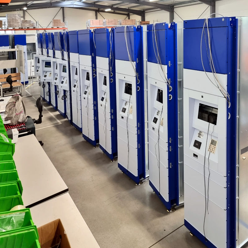 ALFA 3, parcel locker electronics control units during the test
