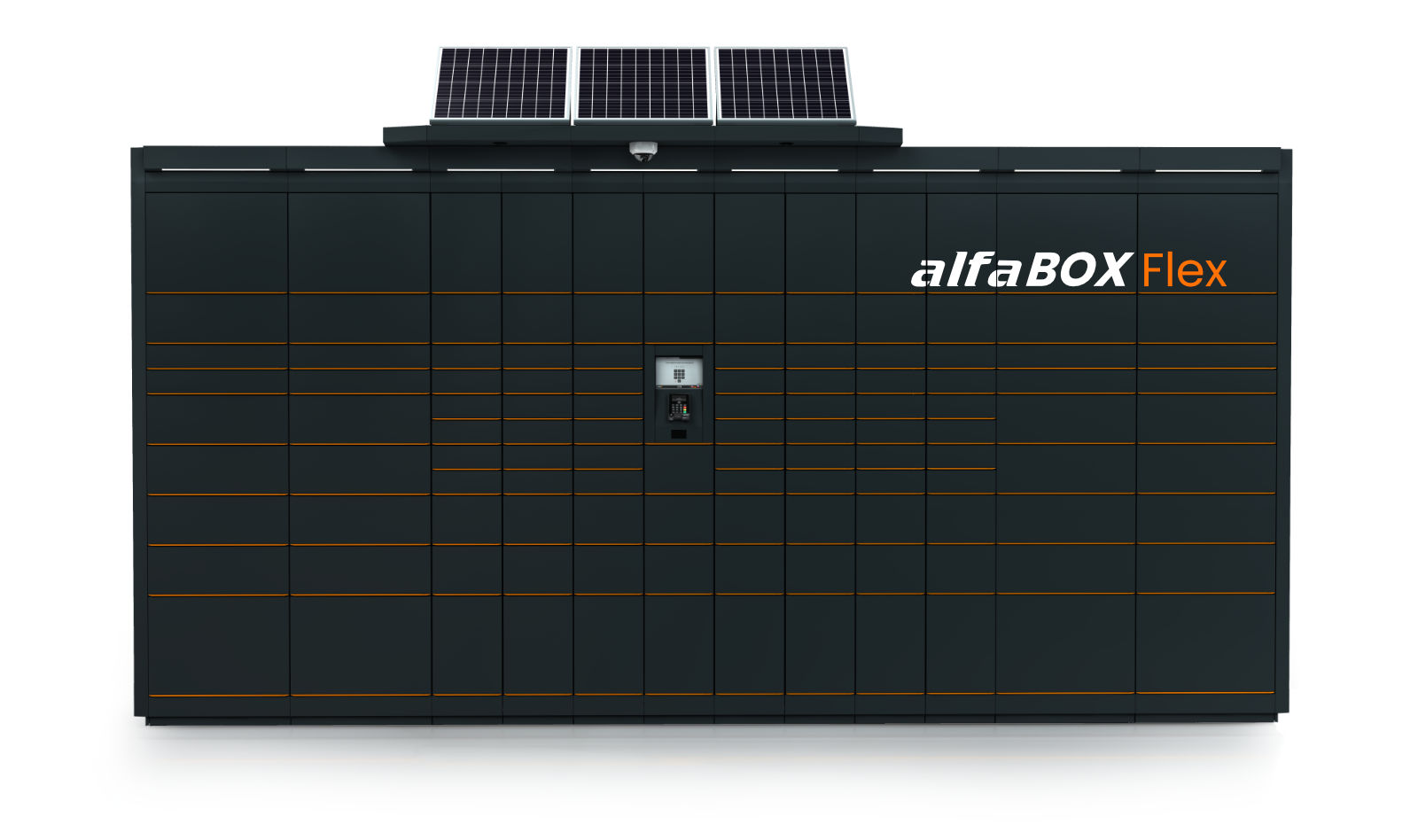 AlfaBOX Flex powered entirely by solar energy