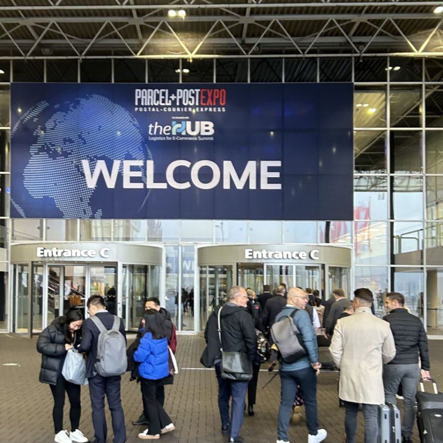 Entry to the Parcel+Post Expo in Amsterdam