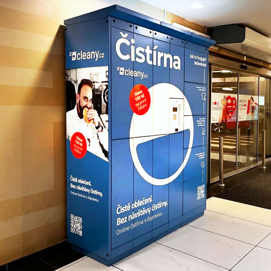 Our locally-made Cleany box eliminates the need to stop by the dry cleaner's on your way to work