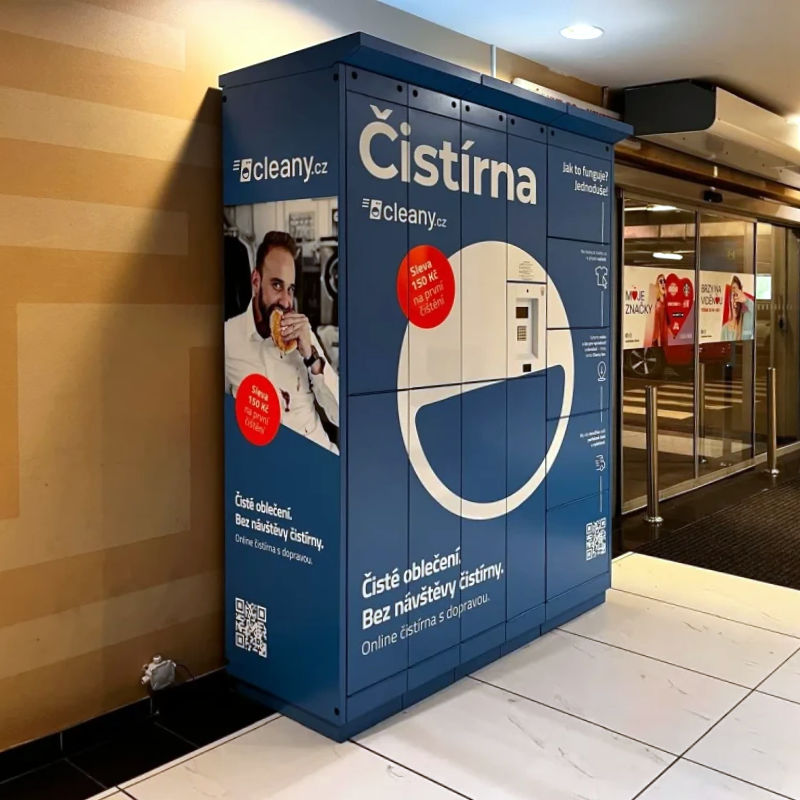 Contactless drop-off and pick-up machines