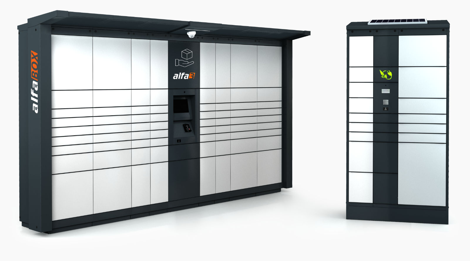 Outdoor parcel station alfaBOX