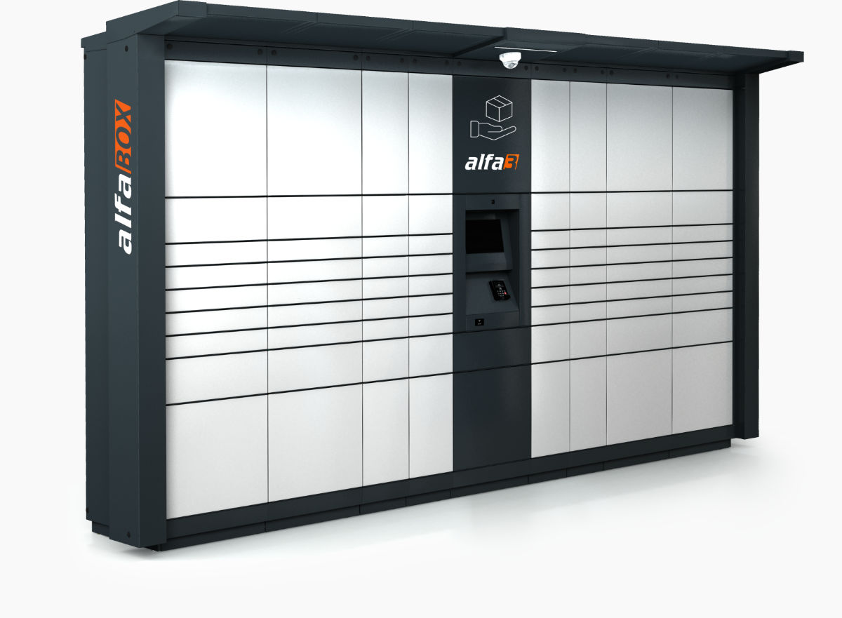 Outdoor parcel station alfaBOX terminal versions