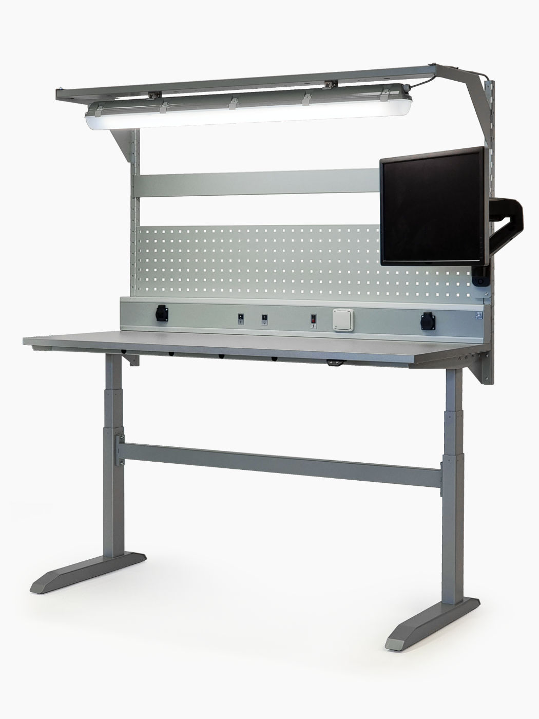 Electrically height adjustable table for ALNAK series assembly Operations