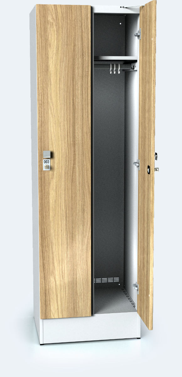Premium cloakroom lockers with front-standing doors