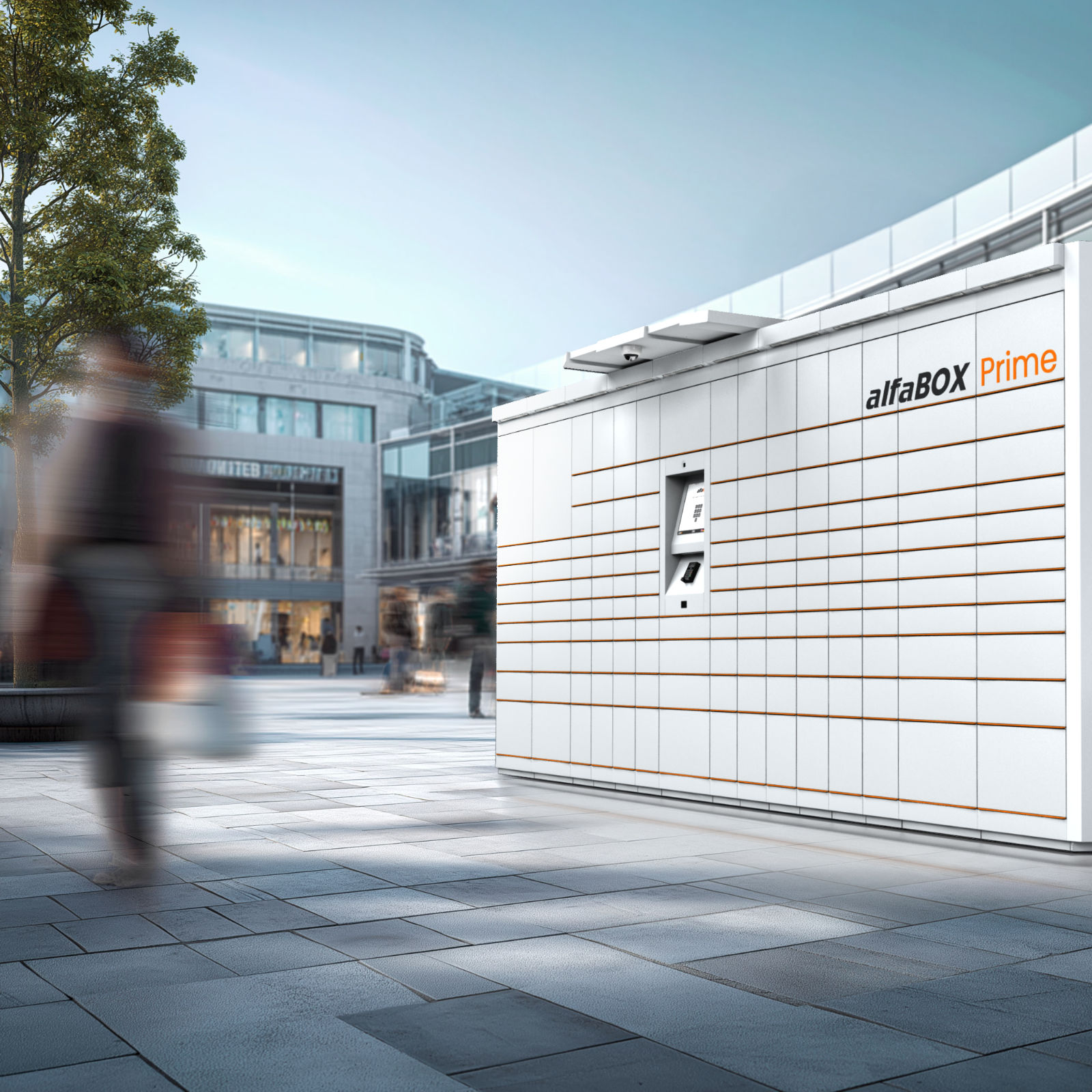 Modular System of the alfaBOX Prime delivery locker Modular System of the alfaBOX Prime delivery locker
