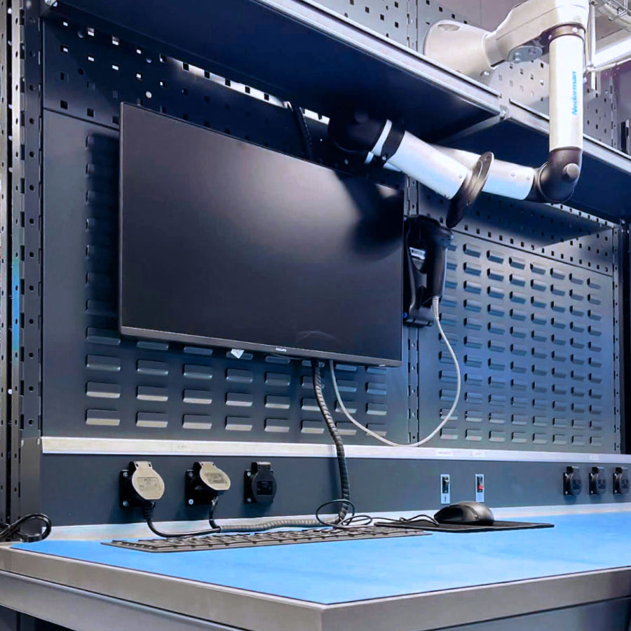 Ergonomic Assembly Workstations for Lambert Electronic