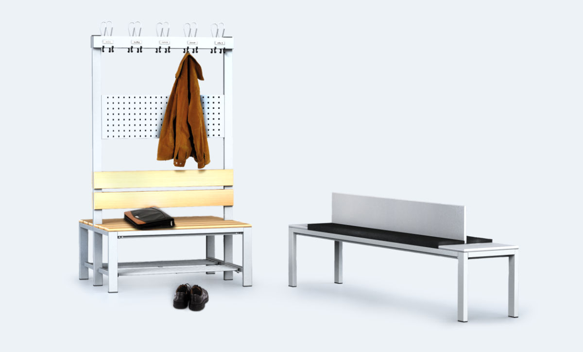 Benches and Support Frames with Seating