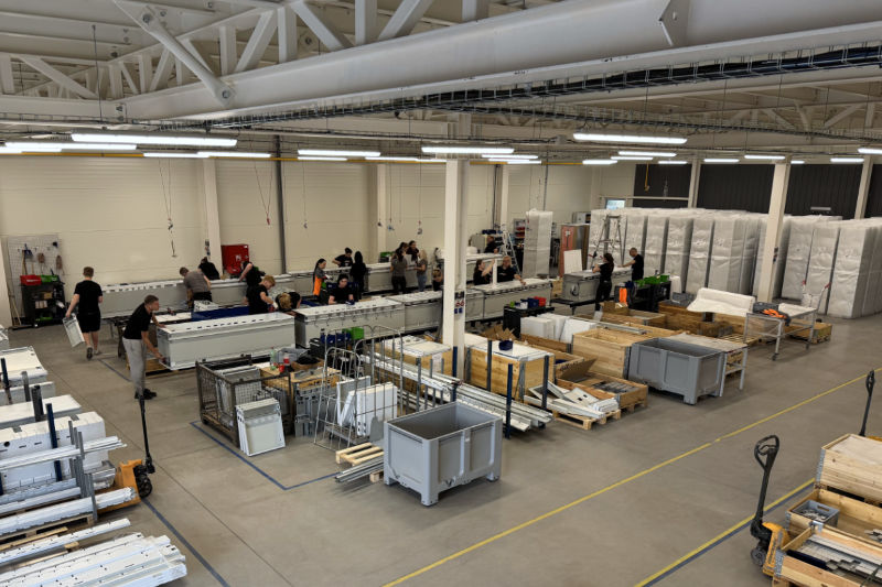 View of the new assembly line