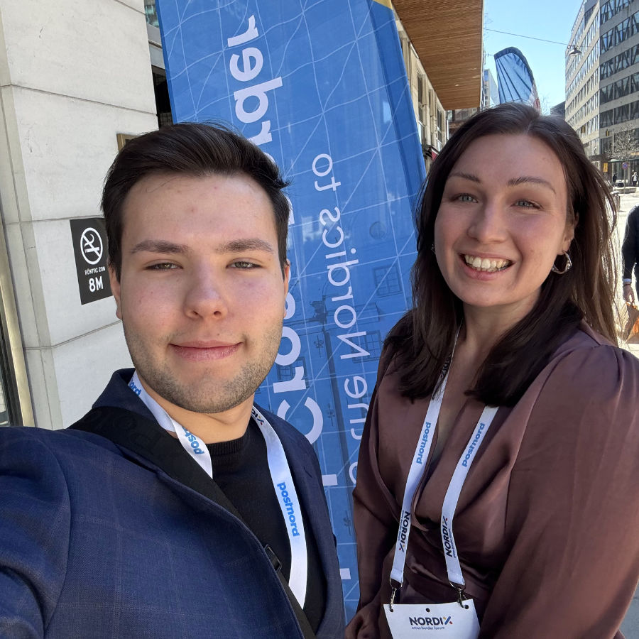 Our colleagues Giulia and Martin at the Nordix Forum konference