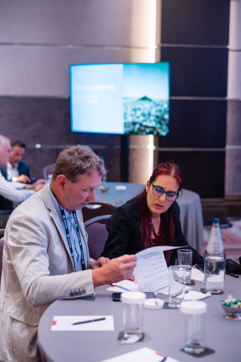 Our colleagues Alena Castellon and Rostislav Týn at the WMX Europe konference
