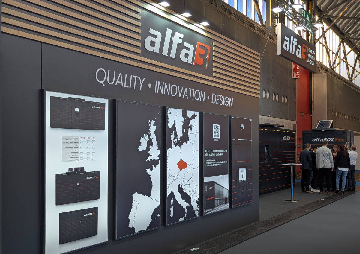 Alfa 3 Booth at the Parcel + Post Expo in Amsterdam Alfa 3 Booth at the Parcel + Post Expo in Amsterdam