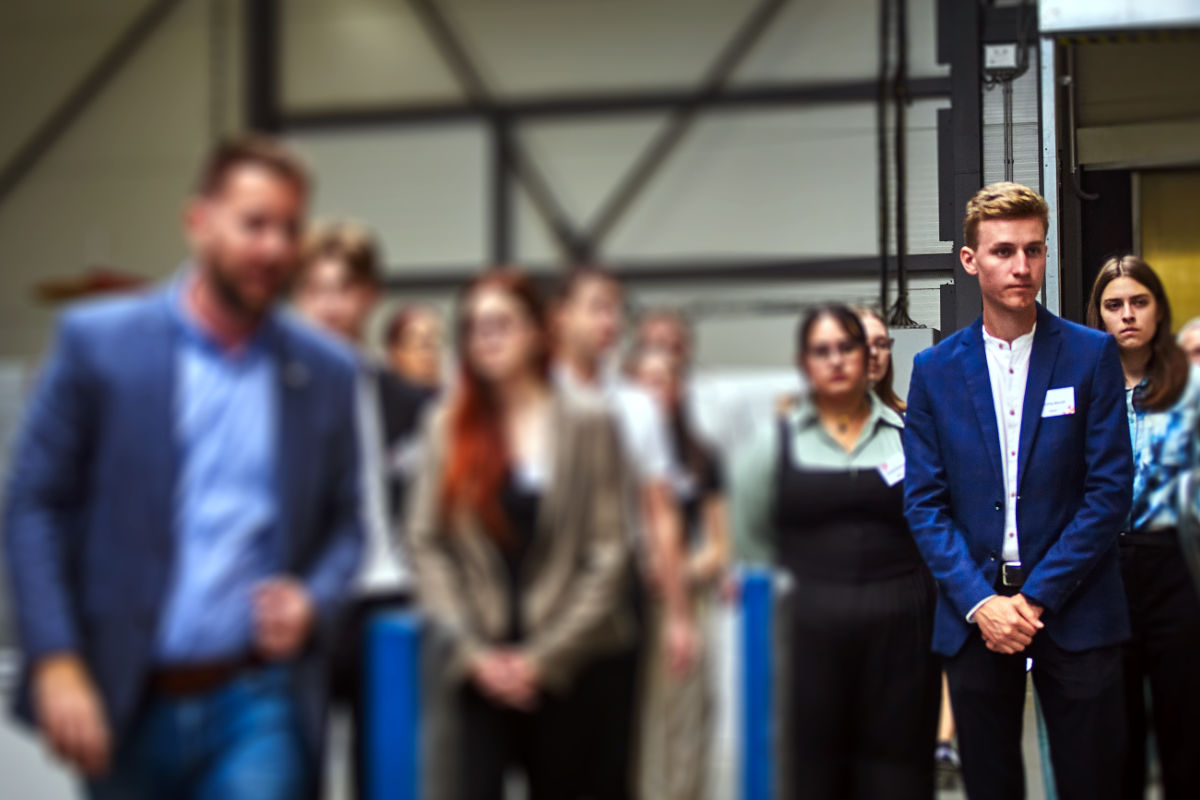 The students had the opportunity to learn about the production process