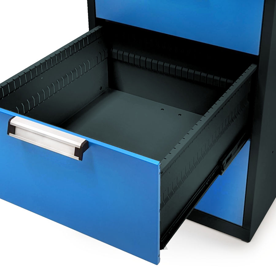The drawers of UNI pedestals have a usable footprint of 24E x 27E