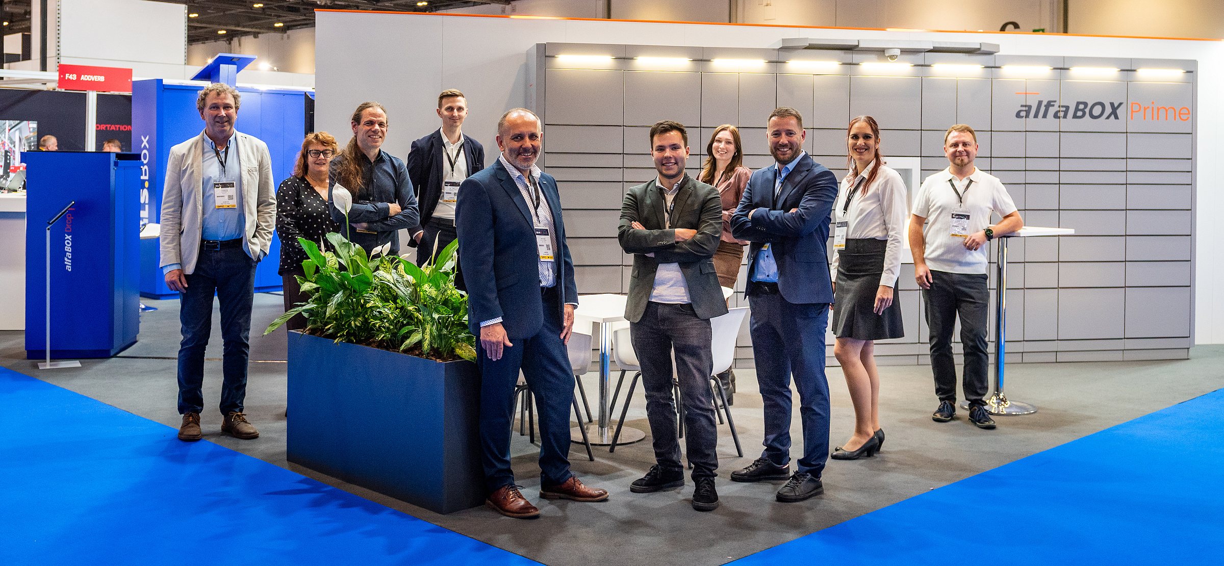 The ALFA 3 team at Stand E42, Parcel+Post Expo 2026