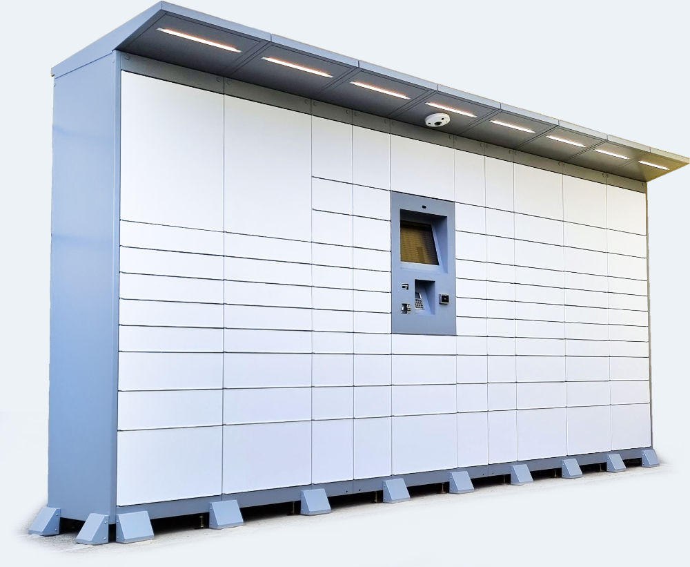 Self-service locker system for fast and contactless package delivery