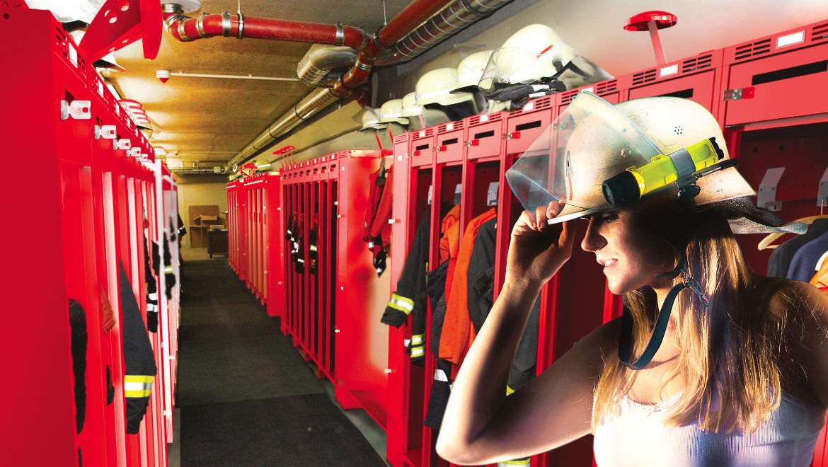 Lockers for firefighters