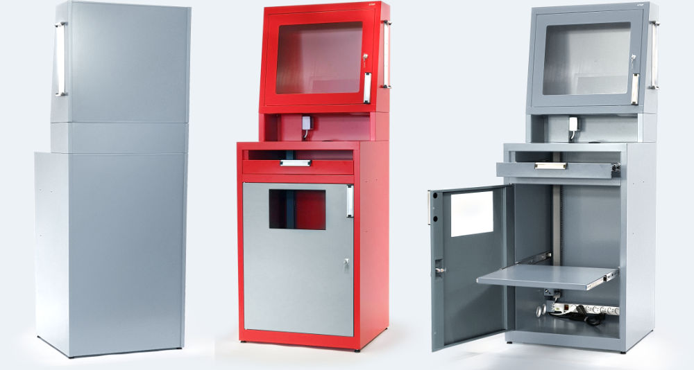 The computer cabinet is designed to house a computer