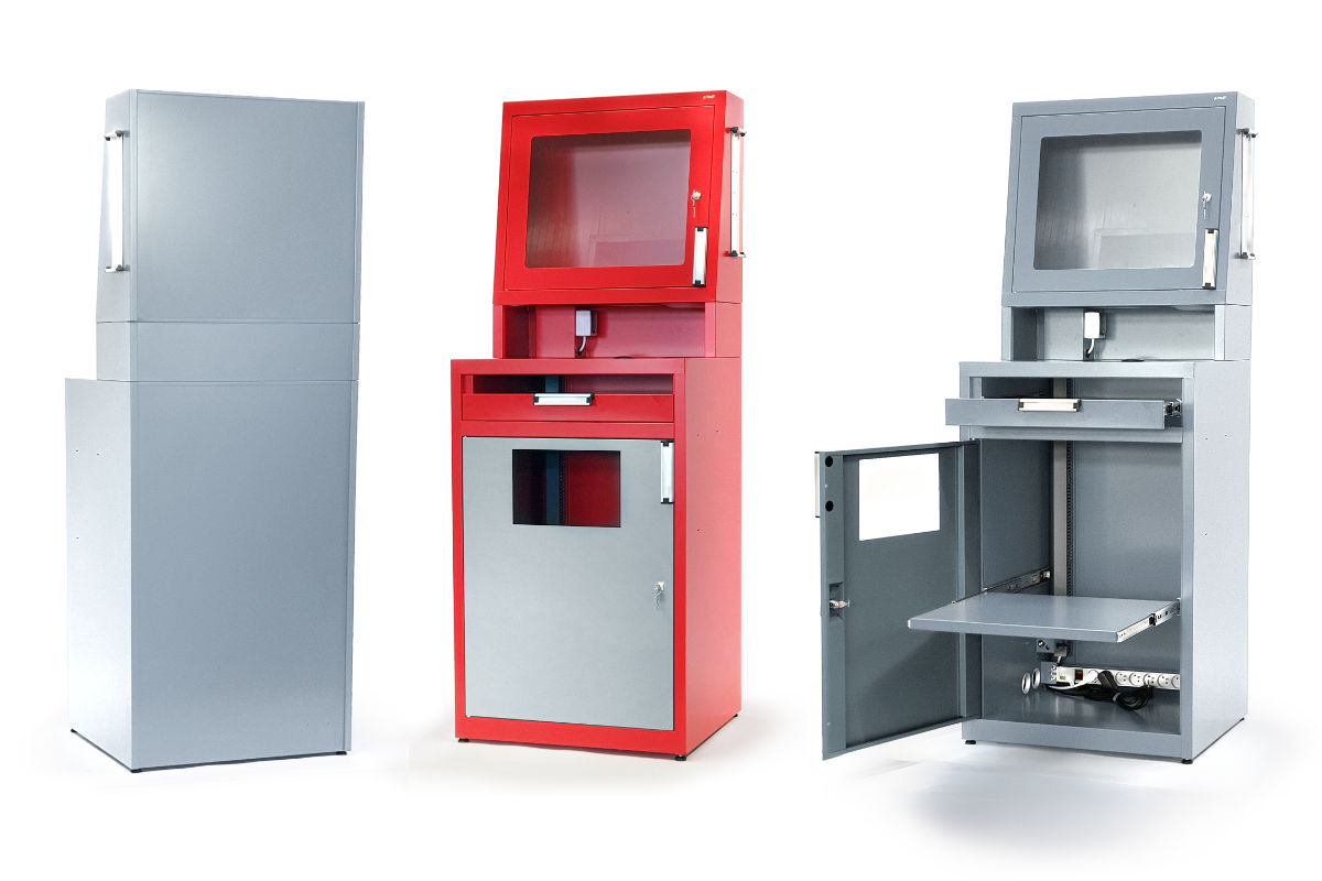 Workshop computer cabinets, production terminals