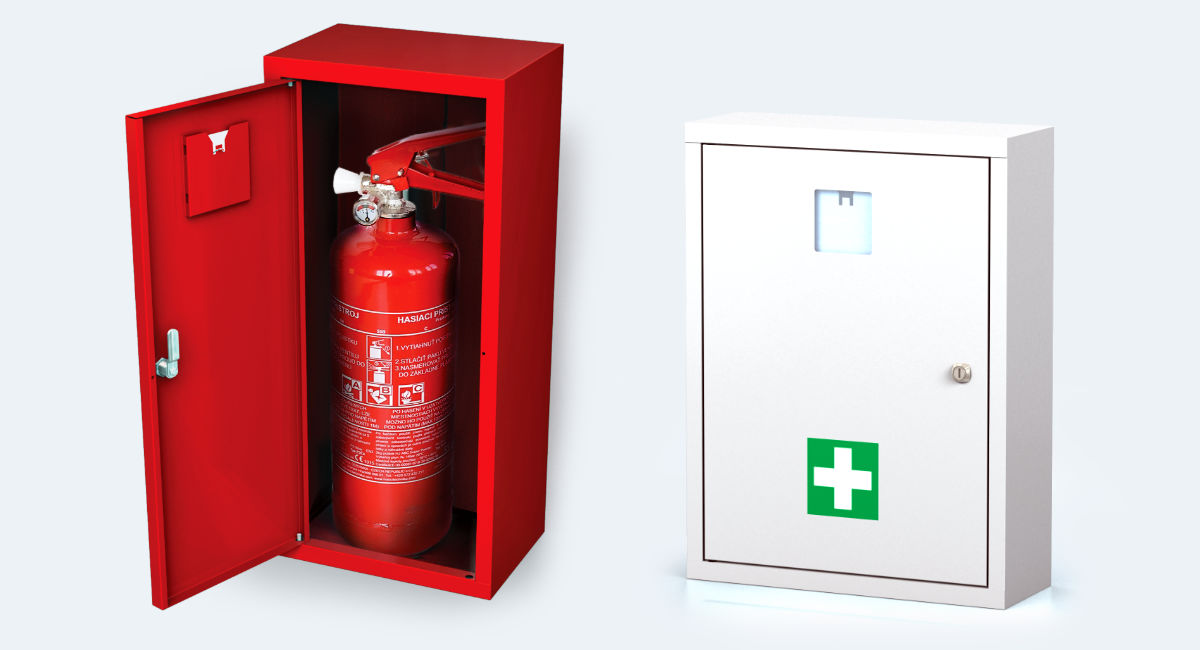 We produce fire extinguisher cabinets in two versions.