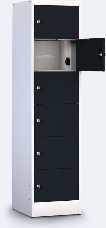 Mobile device charging cabinet
