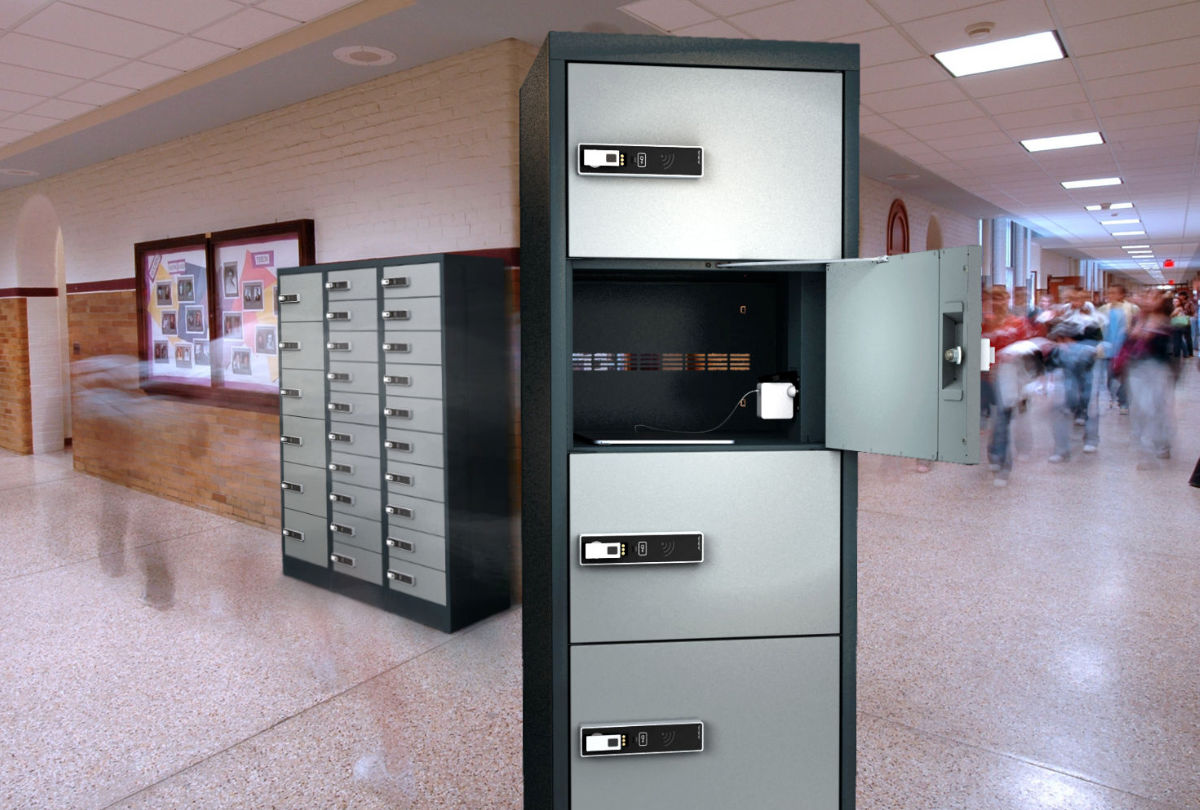 Mobile Device Charging Locker