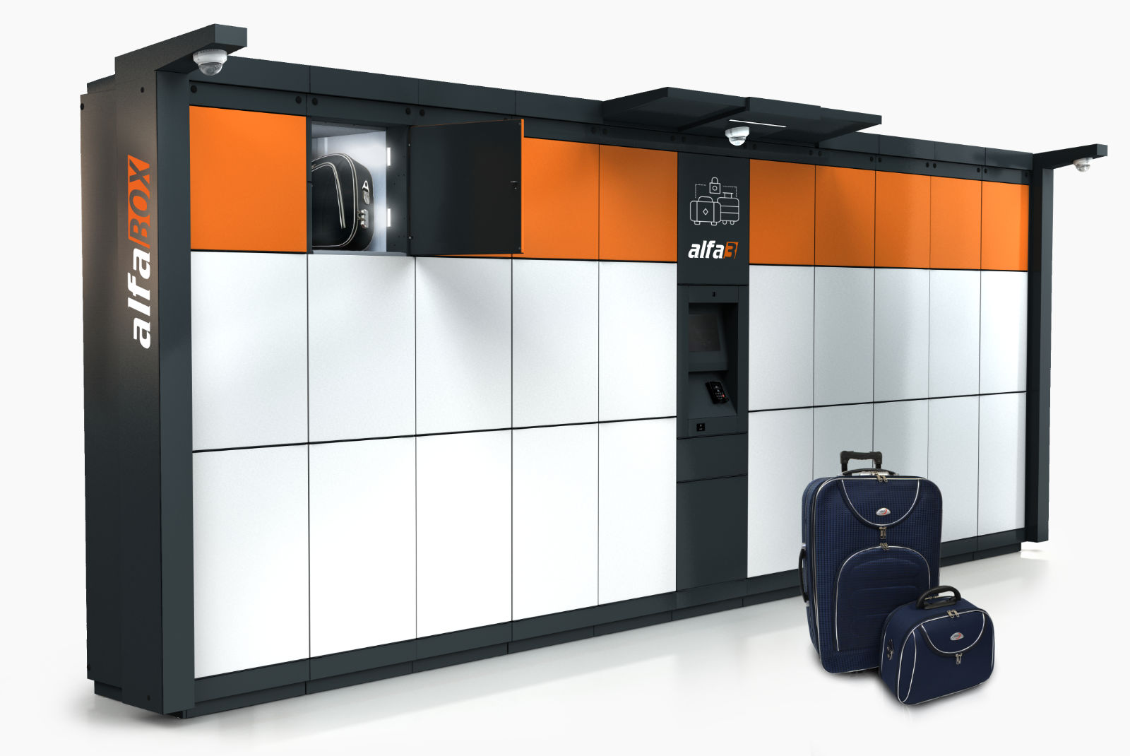ALFA3 self-service outdoor luggage storage station