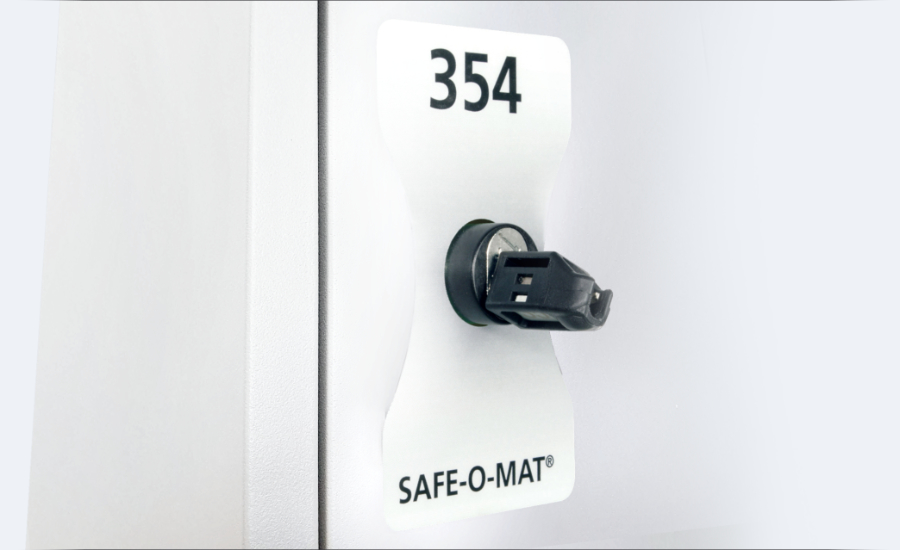 SAFE-O-MAT twin coin deposit lock for garment lockers and lockers