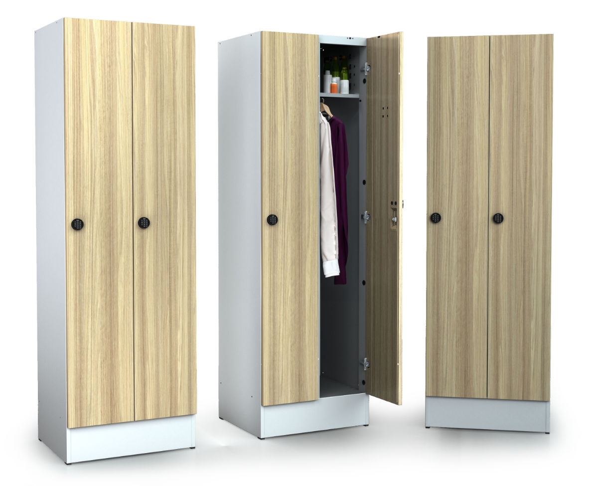 Premium lockers with laminated doors