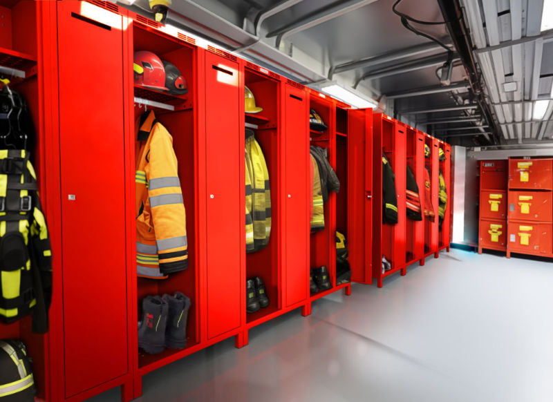 Vybavení šaten pro hasiče a záchranáře