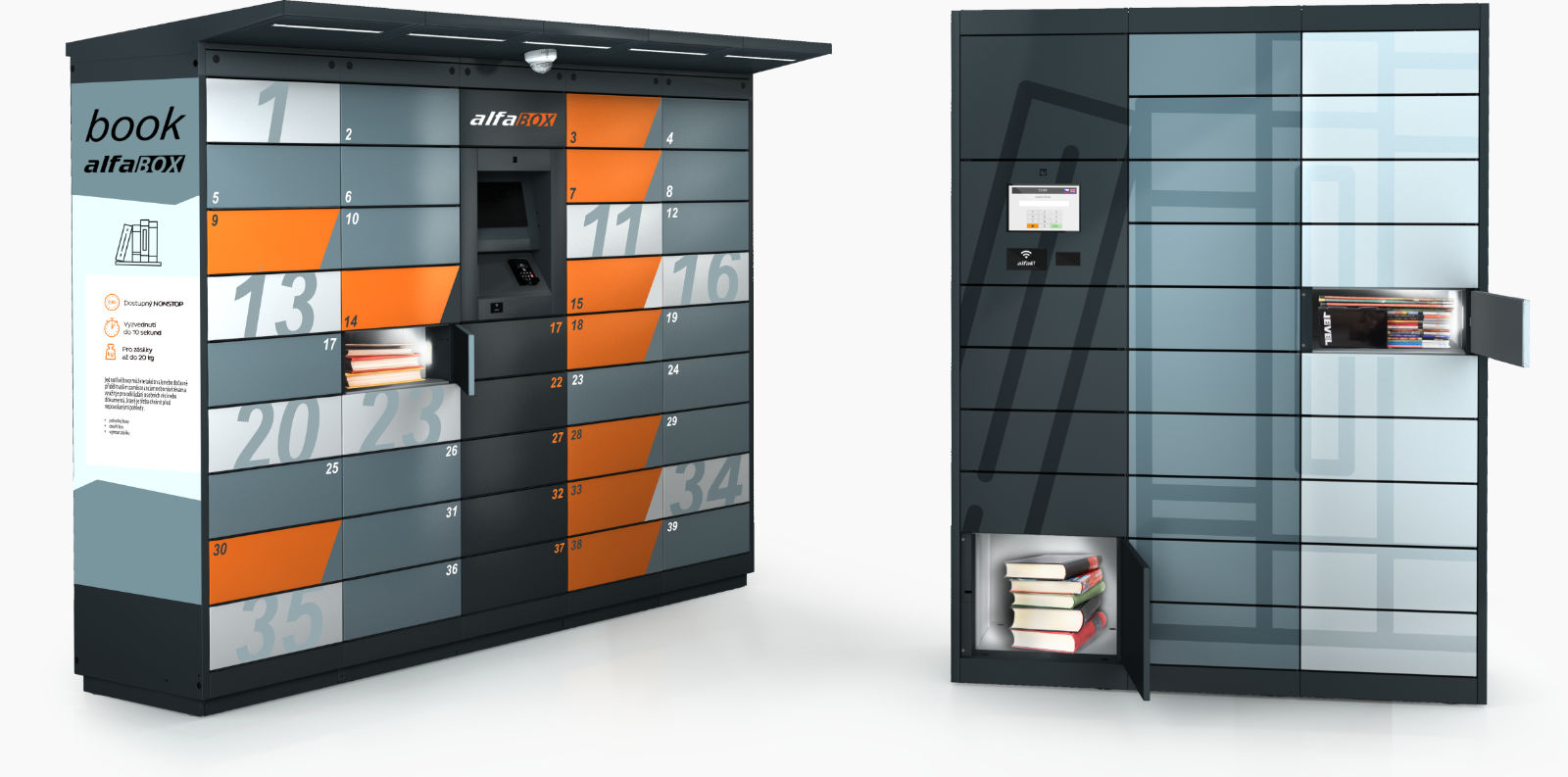 Issue and return of books - book alfaBOX