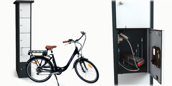 Outdoor E-Bike Charging Locker