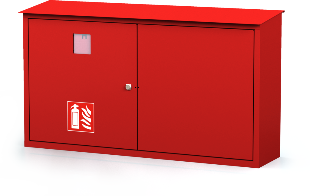 Exterior cabinets for fire extinguishers 580 x 1020 x 240