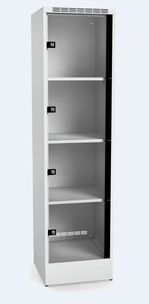  Locker with four glass-filled doors 1920 x 500 x 500