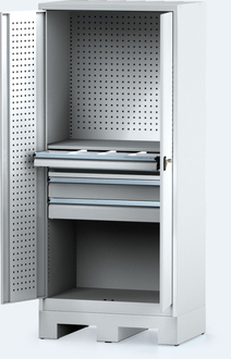 Pallet base for system cupboards