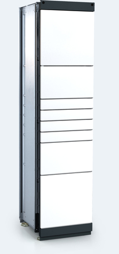 Outdoor locker unit of the package delivery station 8x doors