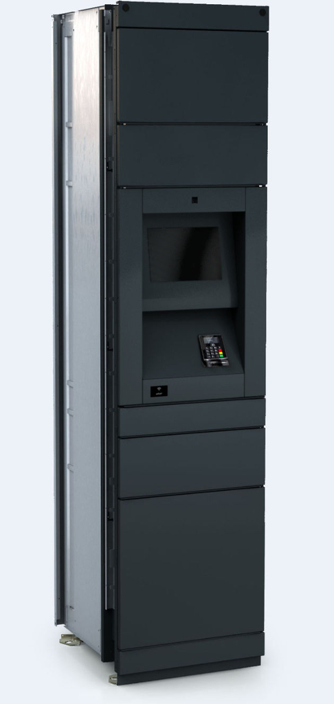 Outdoor terminal locker unit of the package delivery station 5x doors