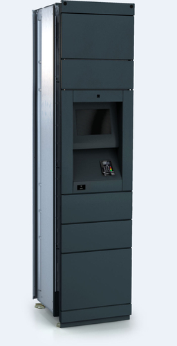 Outdoor terminal locker unit of the package delivery station 5x doors