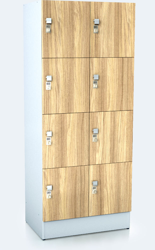 Premium lockers with eight lockable boxes ALFORT DD 1920 x 800 x 520