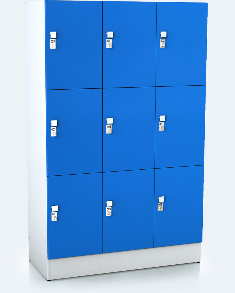 Premium lockers with nine lockable boxes ALFORT AD 1920 x 1200 x 520