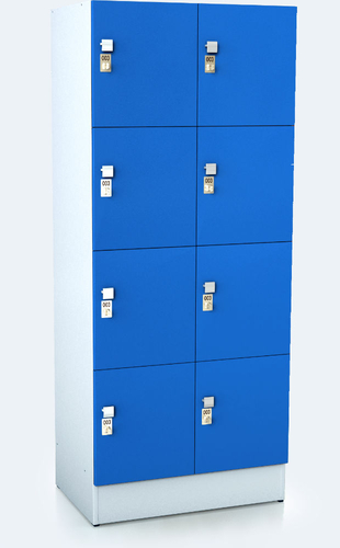 Premium lockers with eight lockable boxes ALFORT AD 1920 x 800 x 520