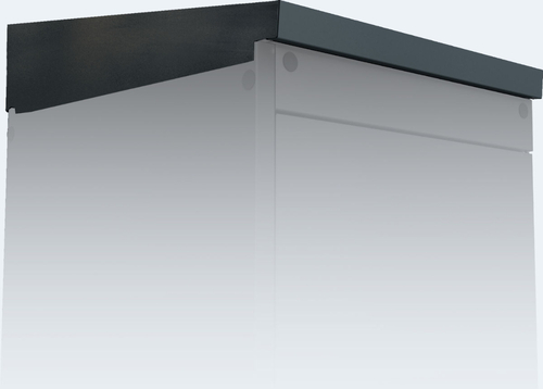 Slanted top of outdoor cabinet units 560