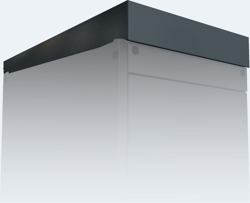 Top with a reduced overhang 10 for outdoor cabinet units 560