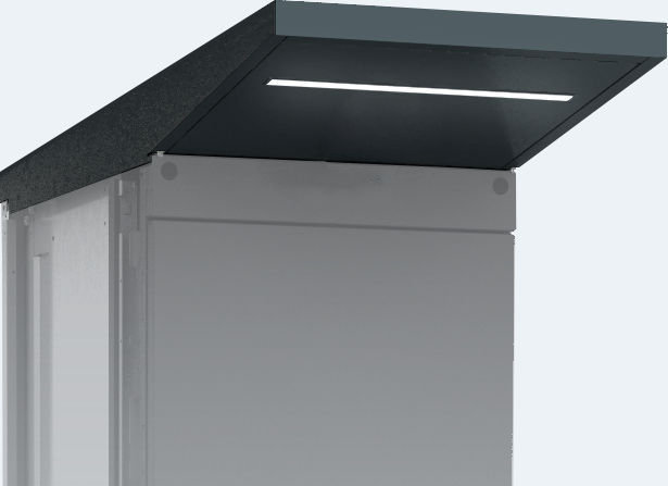 Overhang for outdoor cabinet units 530