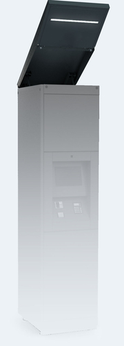 Overhang for outdoor cabinet units 560